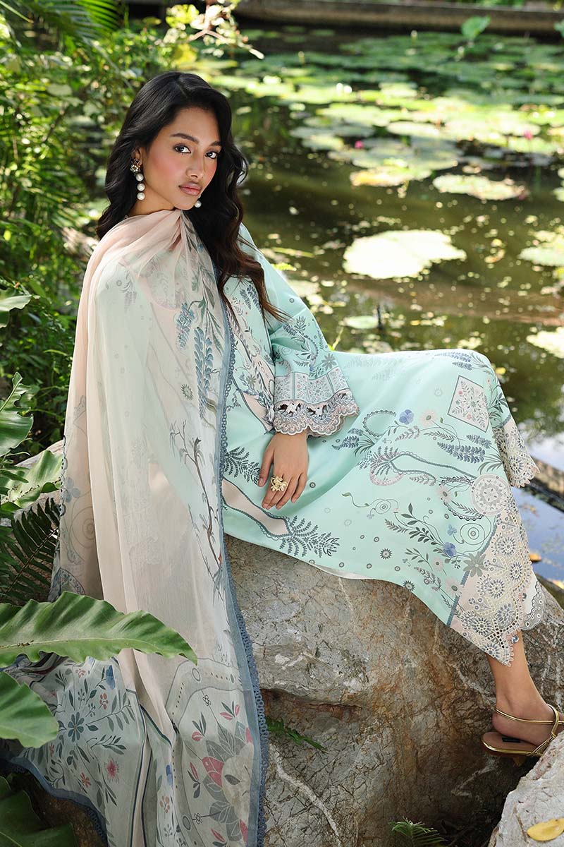 AX-04 (A) SLONA | Qalamkar| Qprints Lawn Unstitched Collection 2026 