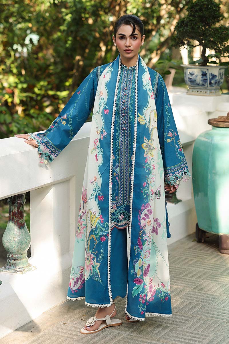 AX-05 (B) CAIRE | Qalamkar| Qprints Lawn Unstitched Collection 2026 