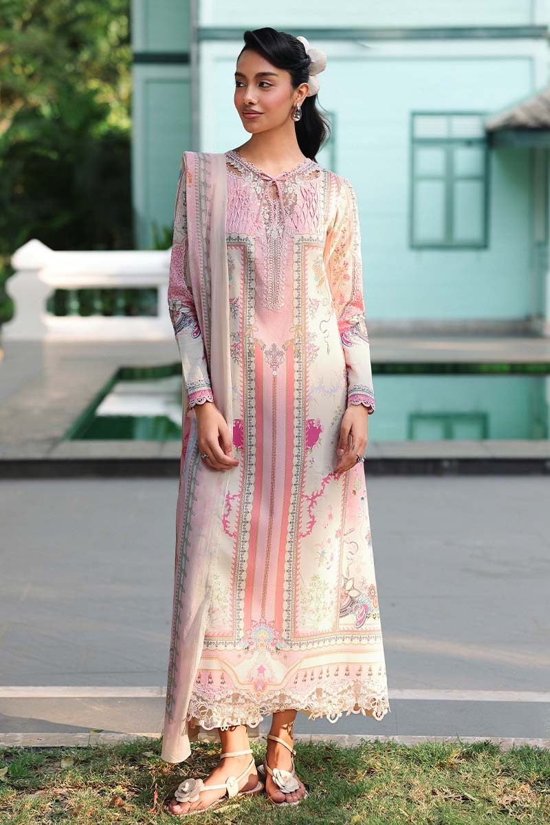 AX-06 (A) ELARA | Qalamkar| Qprints Lawn Unstitched Collection 2026