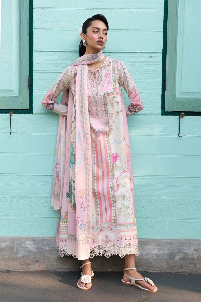 AX-06 (A) ELARA | Qalamkar| Qprints Lawn Unstitched Collection 2026