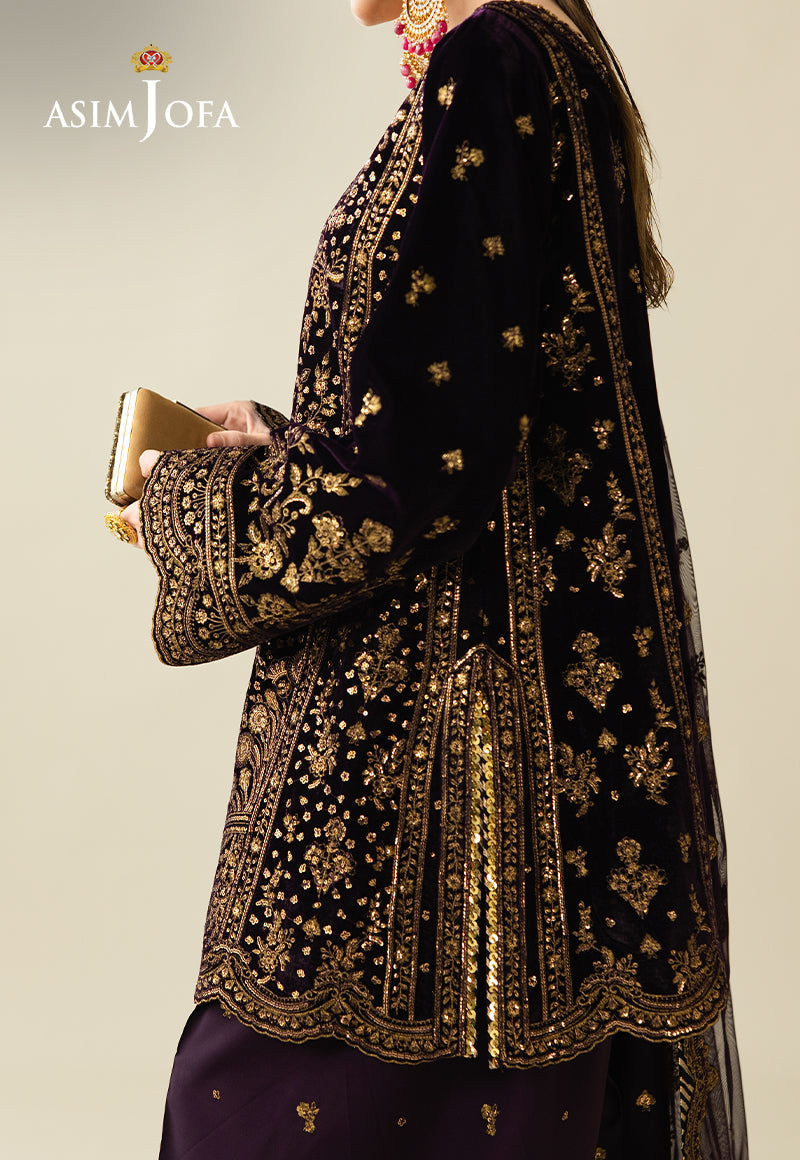 AJULM-02 | Asim Jofa | Makhmal Embroidered Velvet Collection 2025