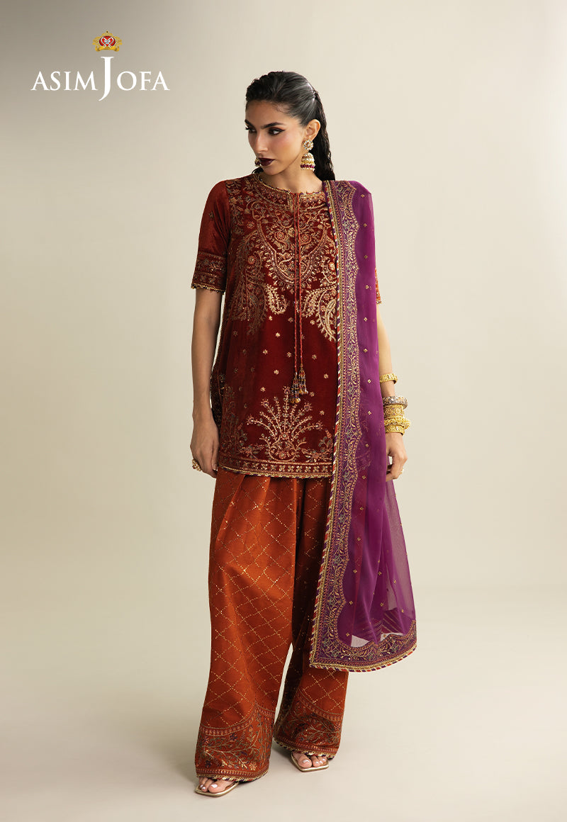 AJULM-08 | Asim Jofa | Makhmal Embroidered Velvet Collection 2025
