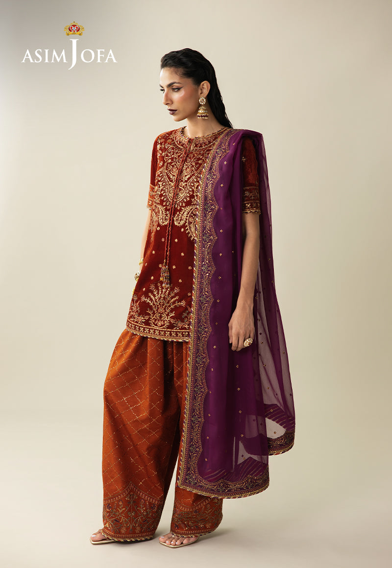 AJULM-08 | Asim Jofa | Makhmal Embroidered Velvet Collection 2025