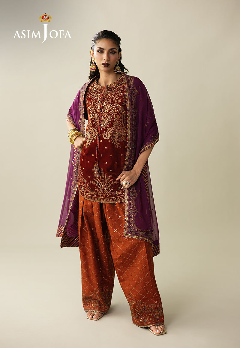 AJULM-08 | Asim Jofa | Makhmal Embroidered Velvet Collection 2025