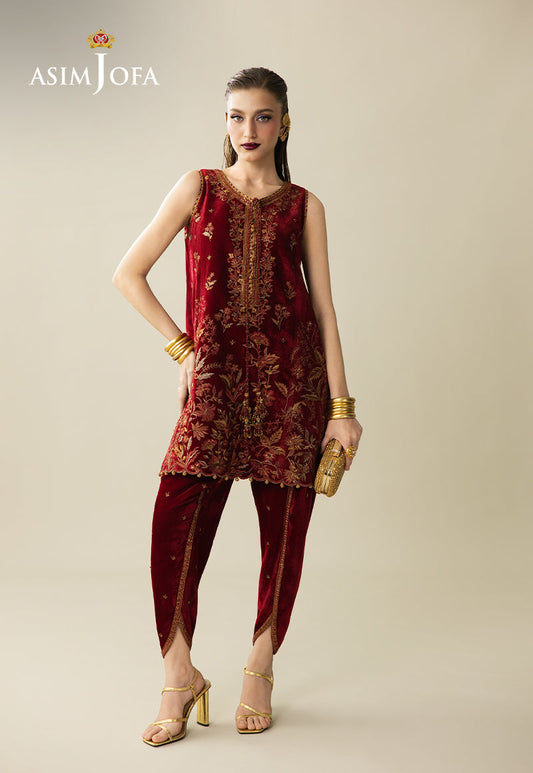 AJULM-05 | Asim Jofa | Makhmal Embroidered Velvet Collection 2025