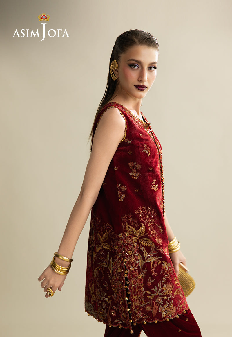 AJULM-05 | Asim Jofa | Makhmal Embroidered Velvet Collection 2025