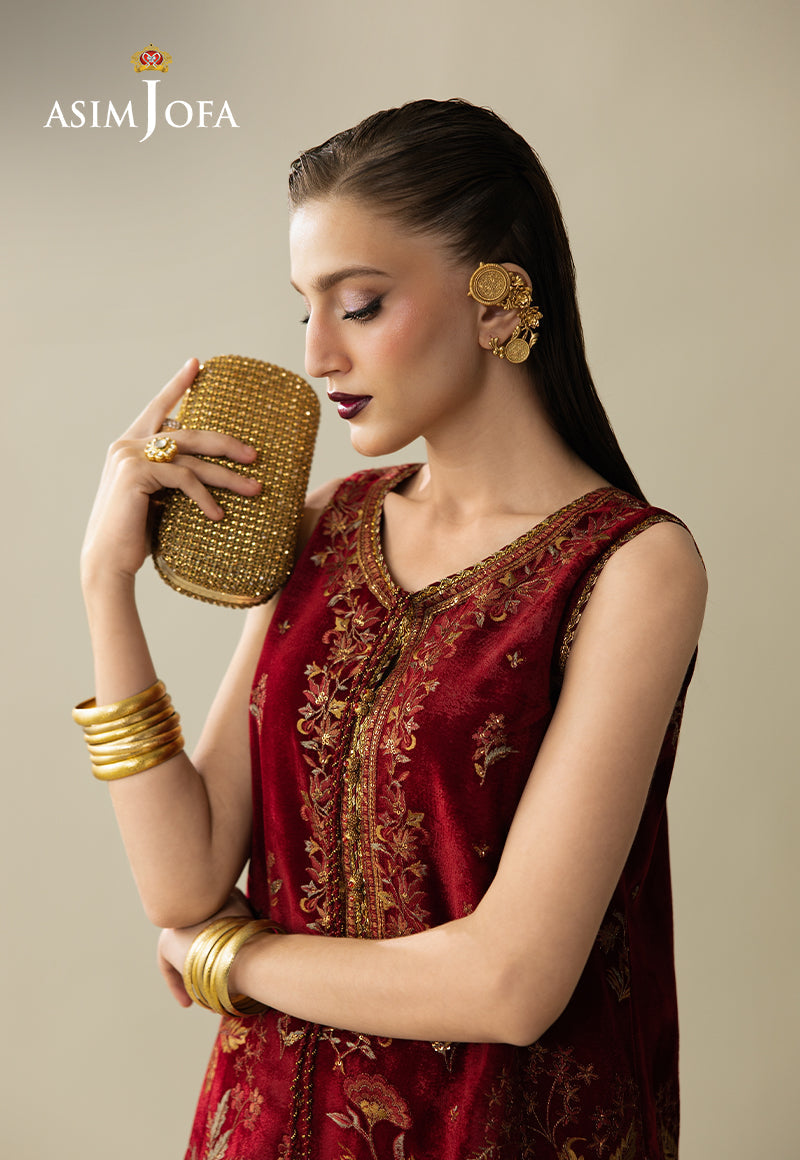 AJULM-05 | Asim Jofa | Makhmal Embroidered Velvet Collection 2025