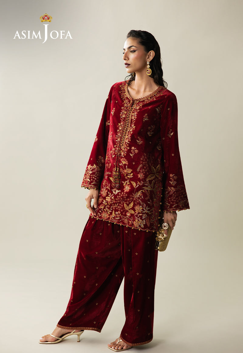 AJULM-05 | Asim Jofa | Makhmal Embroidered Velvet Collection 2025