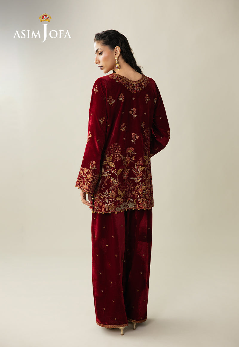 AJULM-05 | Asim Jofa | Makhmal Embroidered Velvet Collection 2025