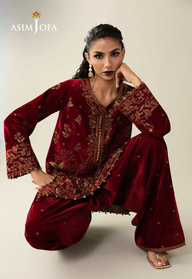 AJULM-05 | Asim Jofa | Makhmal Embroidered Velvet Collection 2025