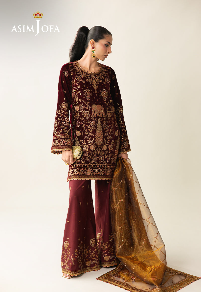 AJULM-07 | Asim Jofa | Makhmal Embroidered Velvet Collection 2025