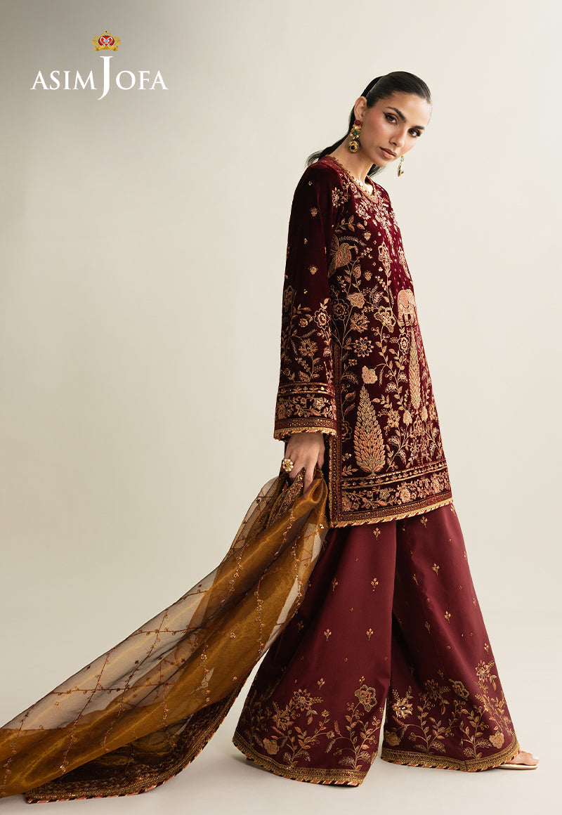 AJULM-07 | Asim Jofa | Makhmal Embroidered Velvet Collection 2025