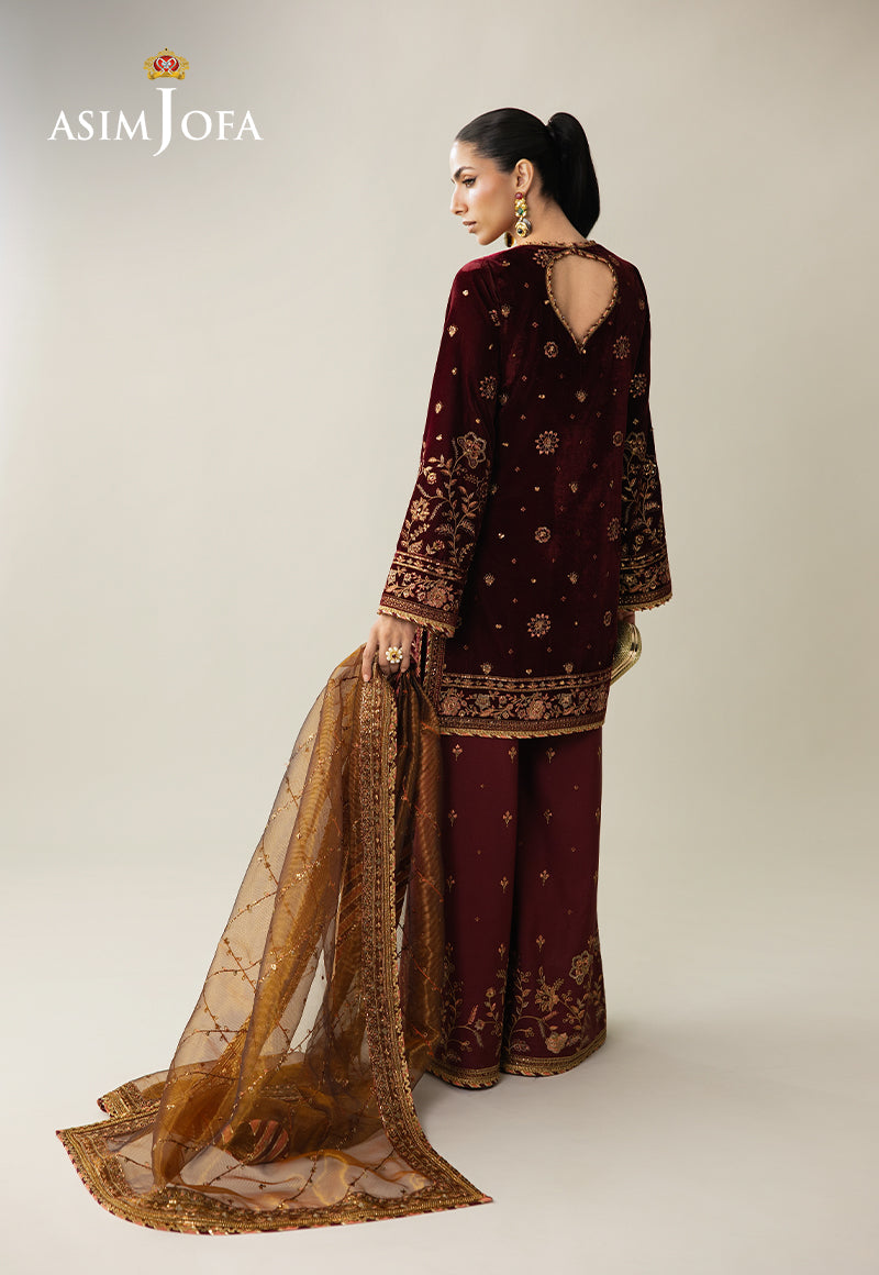 AJULM-07 | Asim Jofa | Makhmal Embroidered Velvet Collection 2025