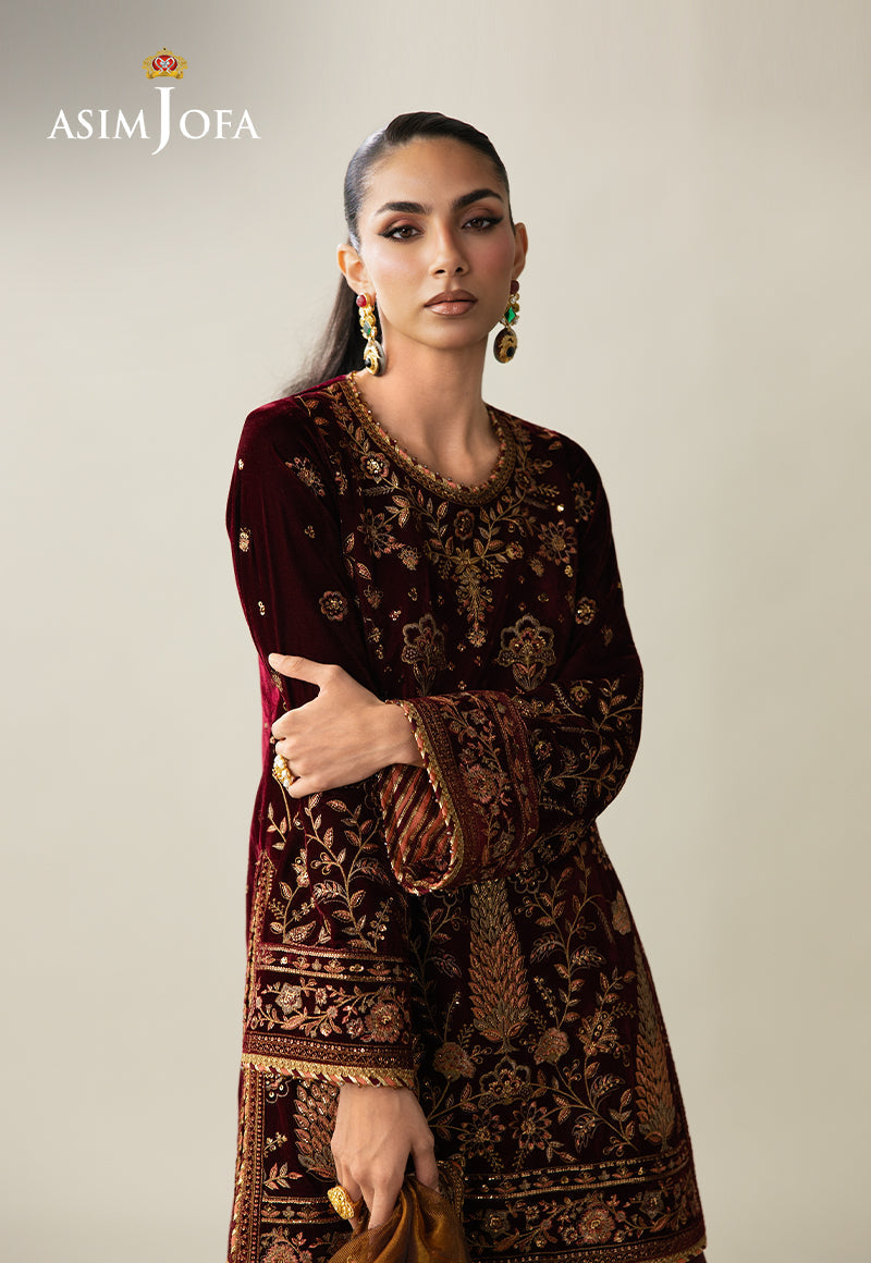 AJULM-07 | Asim Jofa | Makhmal Embroidered Velvet Collection 2025