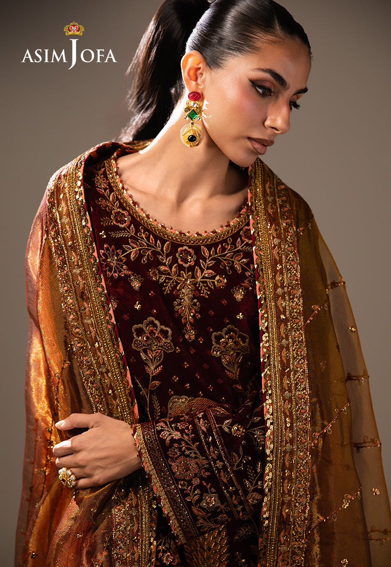 AJULM-07 | Asim Jofa | Makhmal Embroidered Velvet Collection 2025