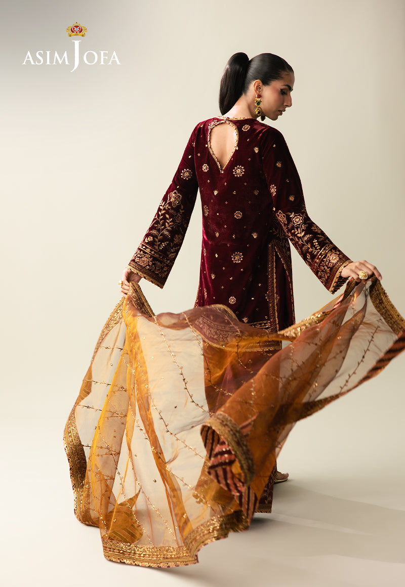 AJULM-07 | Asim Jofa | Makhmal Embroidered Velvet Collection 2025
