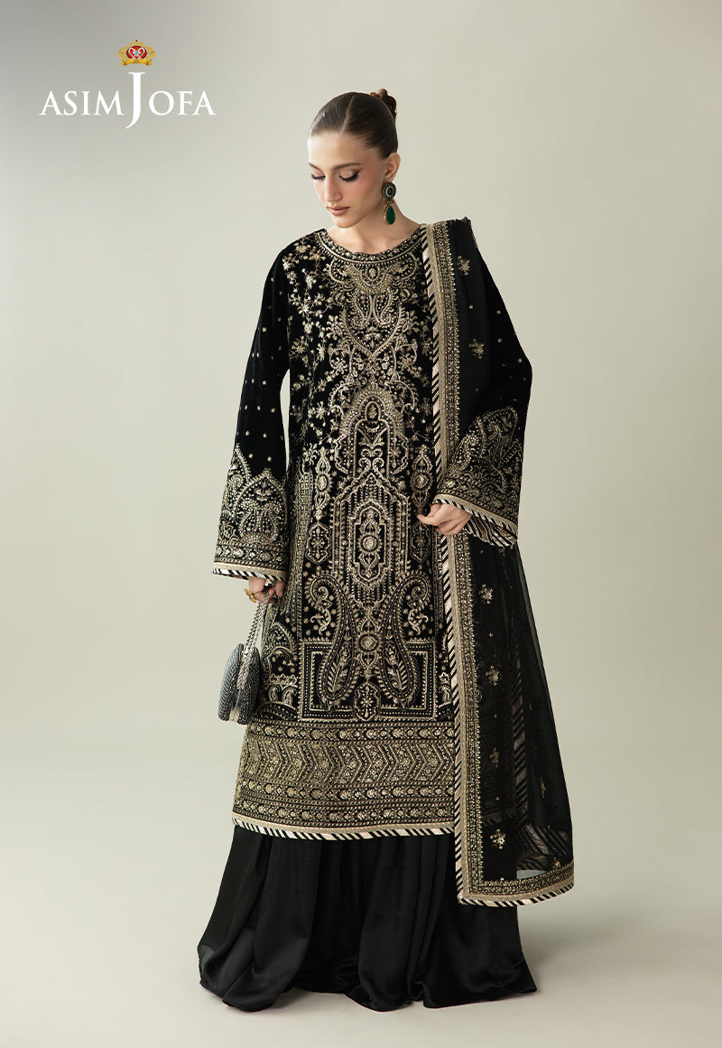 AJULM-01  | Asim Jofa | Makhmal Embroidered Velvet Collection 2025