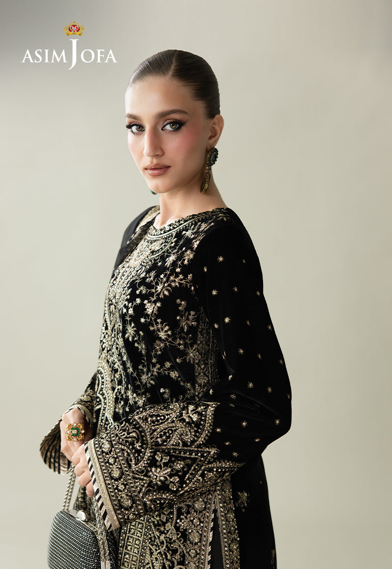 AJULM-01  | Asim Jofa | Makhmal Embroidered Velvet Collection 2025