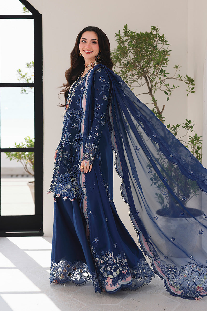 SA-16 ESMA |  Qalamkar | Sahil Luxury Lawn Unstitched Collection 2026
