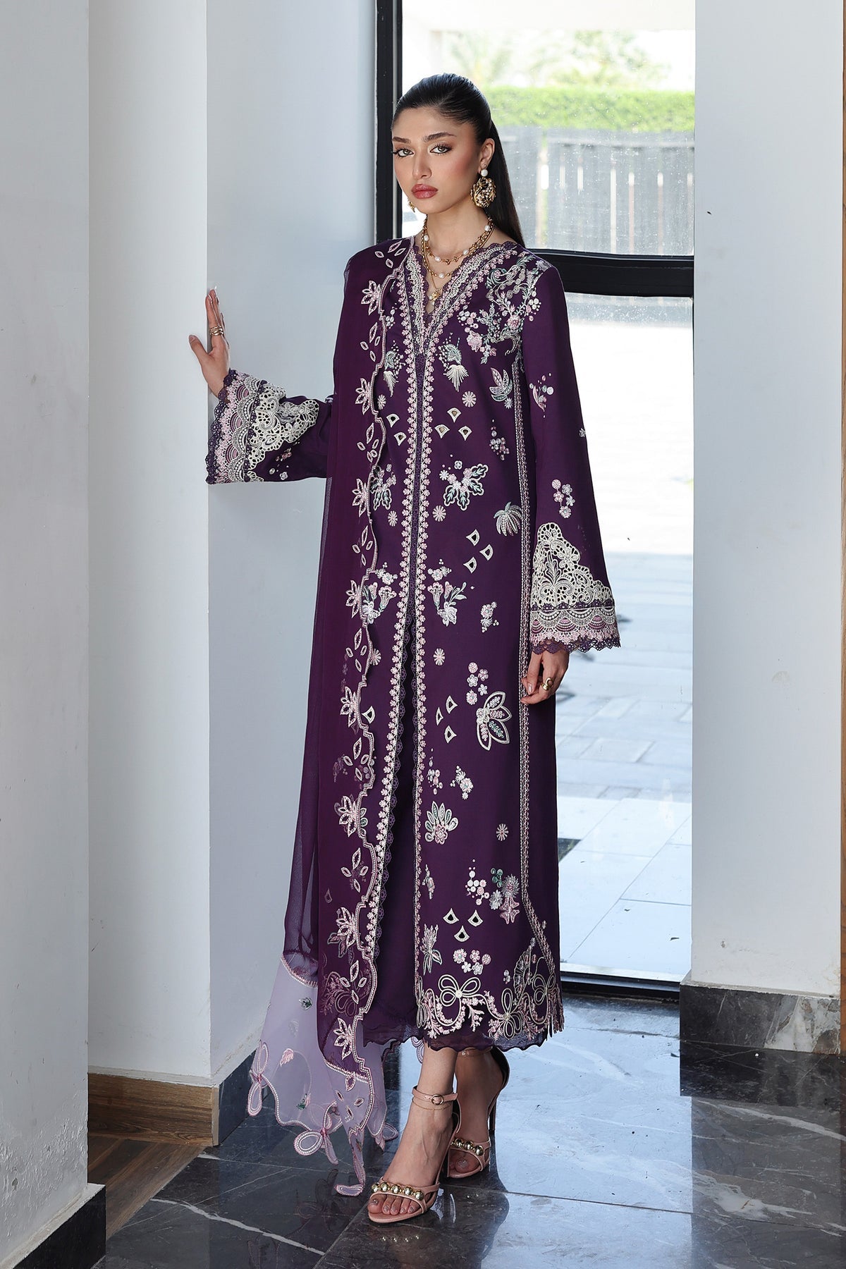 QKL-14 SUHRA | Qalamkar |  Qline Lawn Drop II Collection 2026