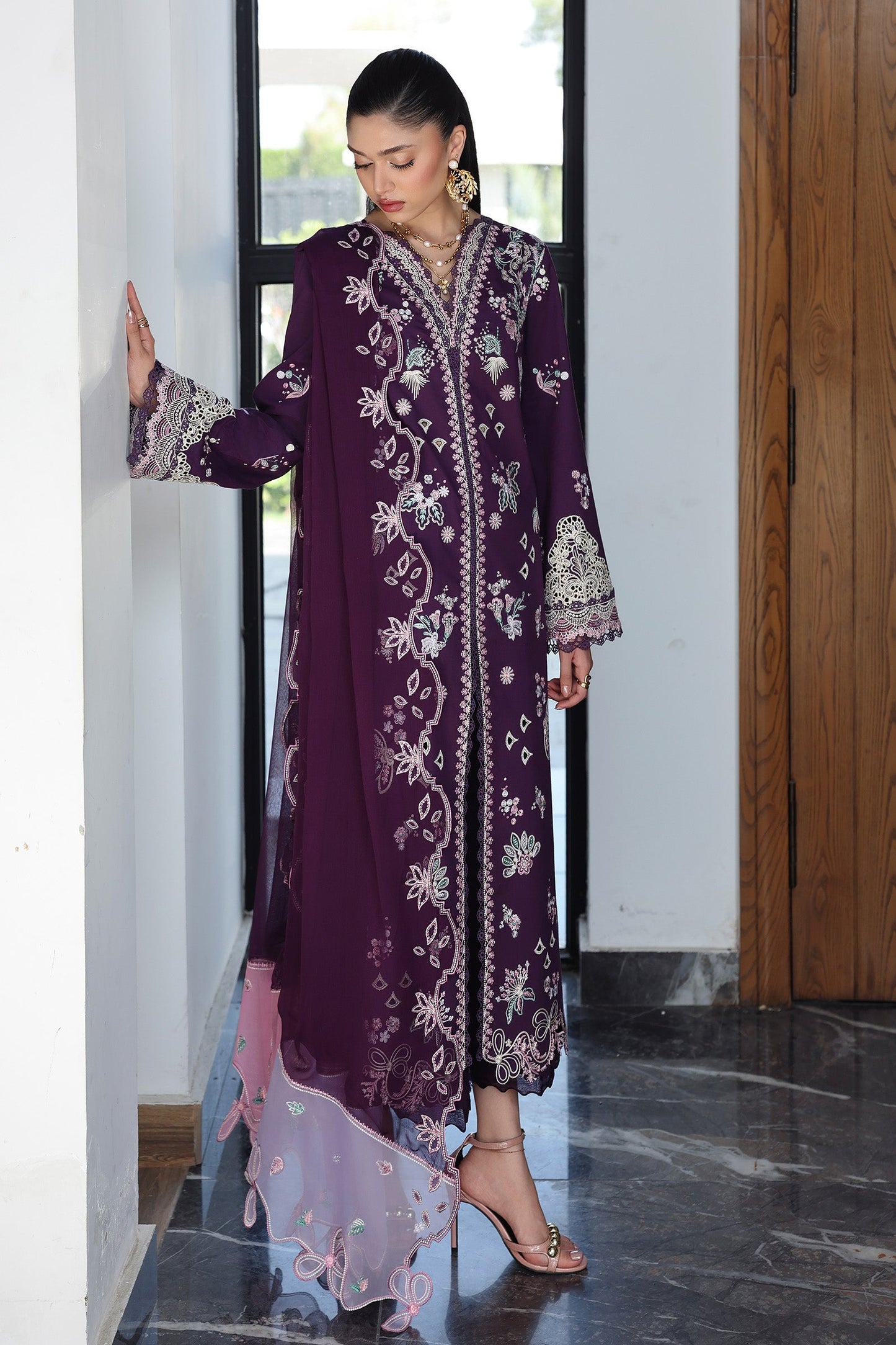 QKL-14 SUHRA | Qalamkar |  Qline Lawn Drop II Collection 2026