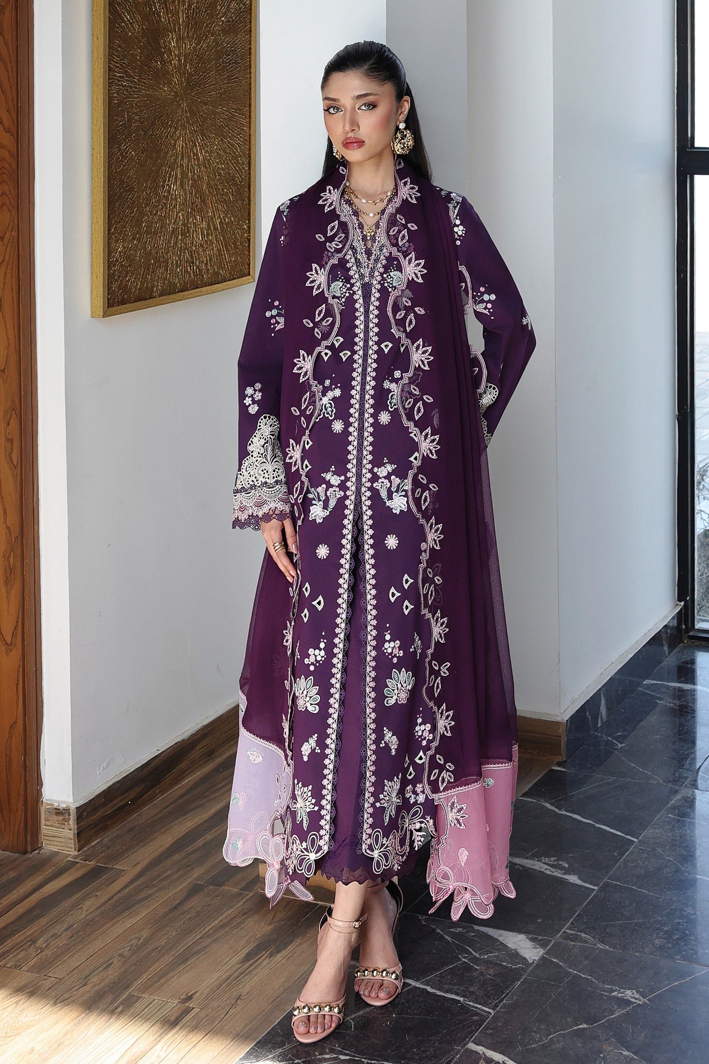 QKL-14 SUHRA | Qalamkar |  Qline Lawn Drop II Collection 2026