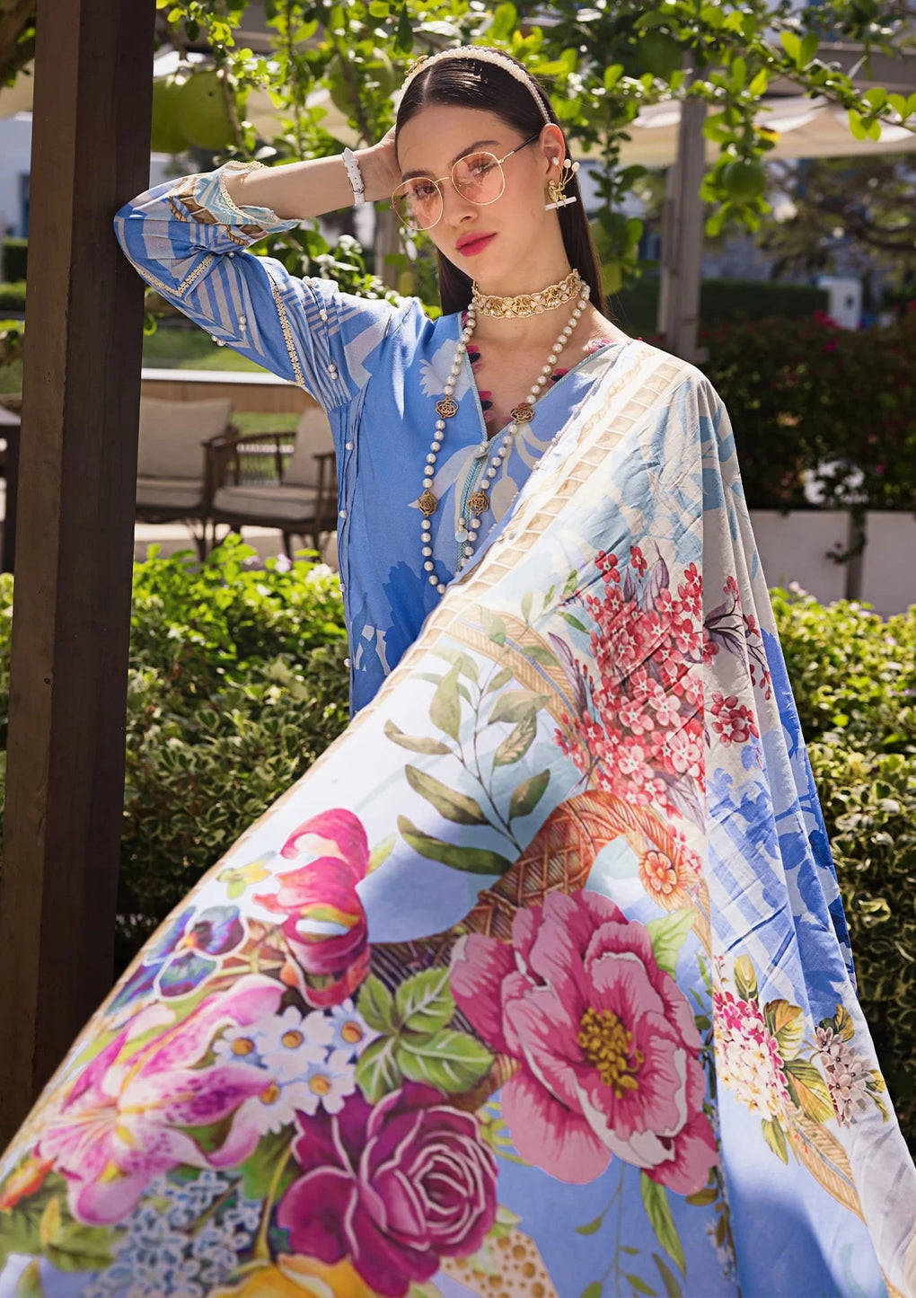 EOP-01B DARIS | Elaf | Prints Lawn Collection 2024