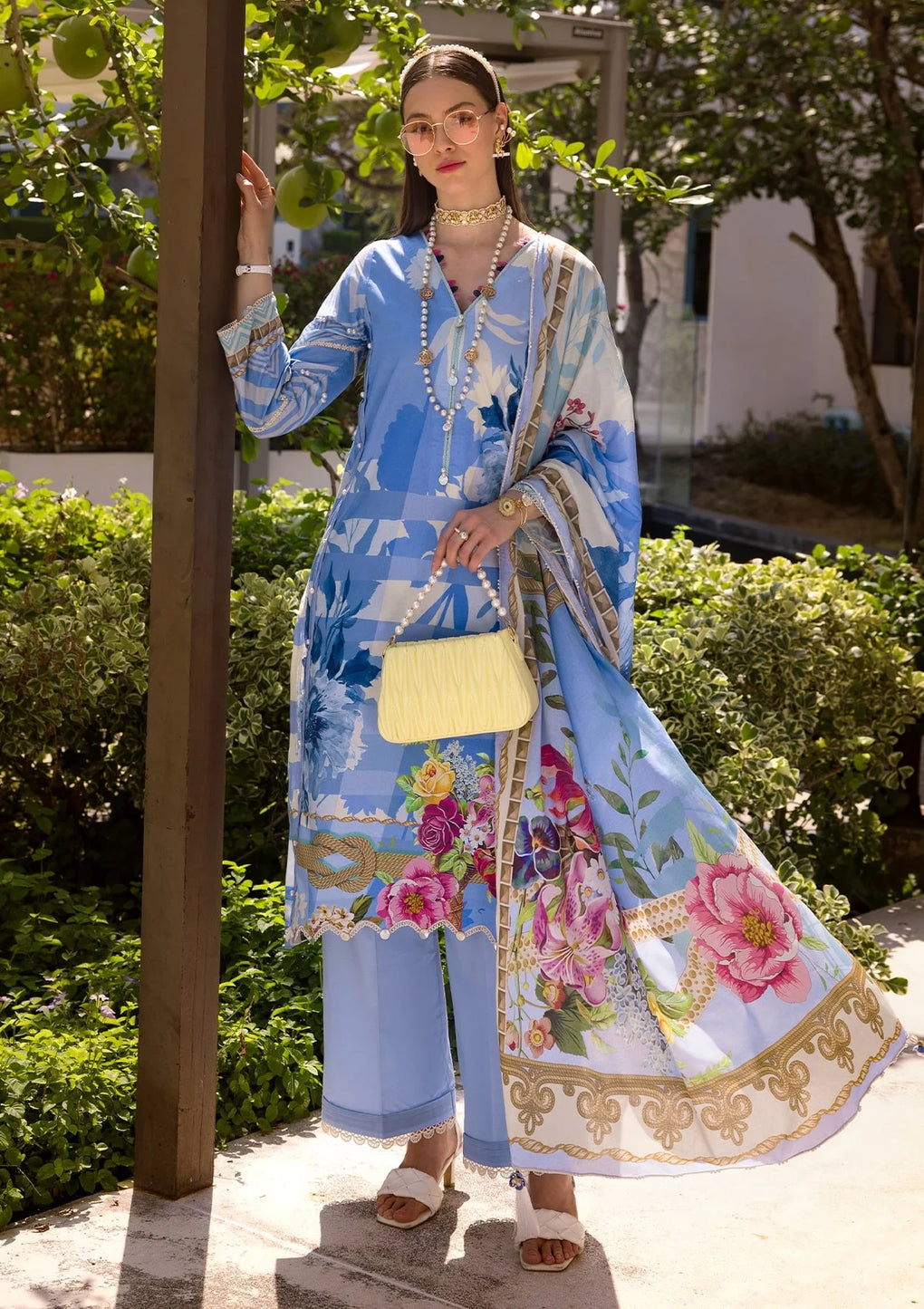 EOP-01B DARIS | Elaf | Prints Lawn Collection 2024