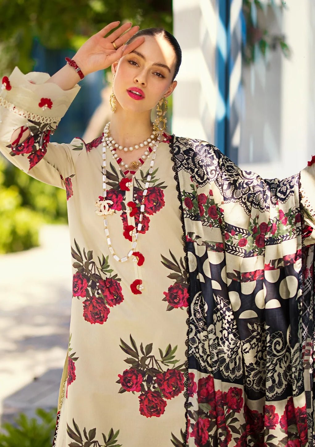 EOP-03A SWAN | Elaf | Prints Lawn Collection 2024