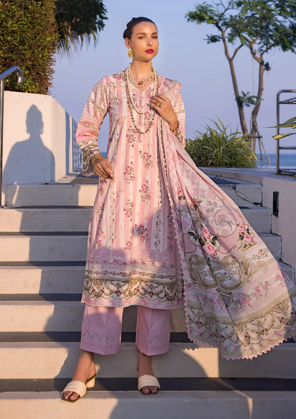 EOP-04A THAI BLOOM | Elaf | Prints Lawn Collection 2024