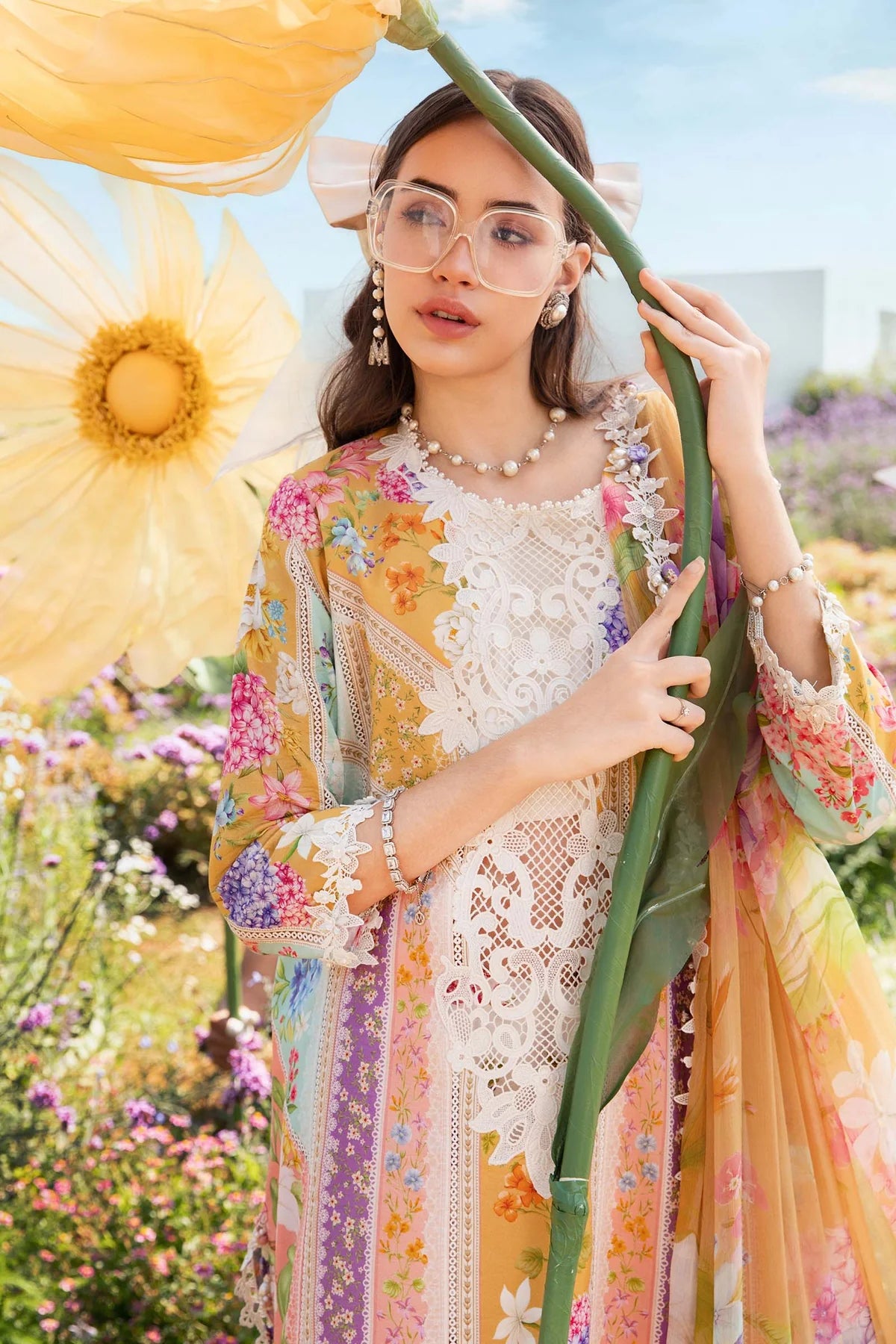 MPT-2509-A | Maria B | Mprints Lawn 2025