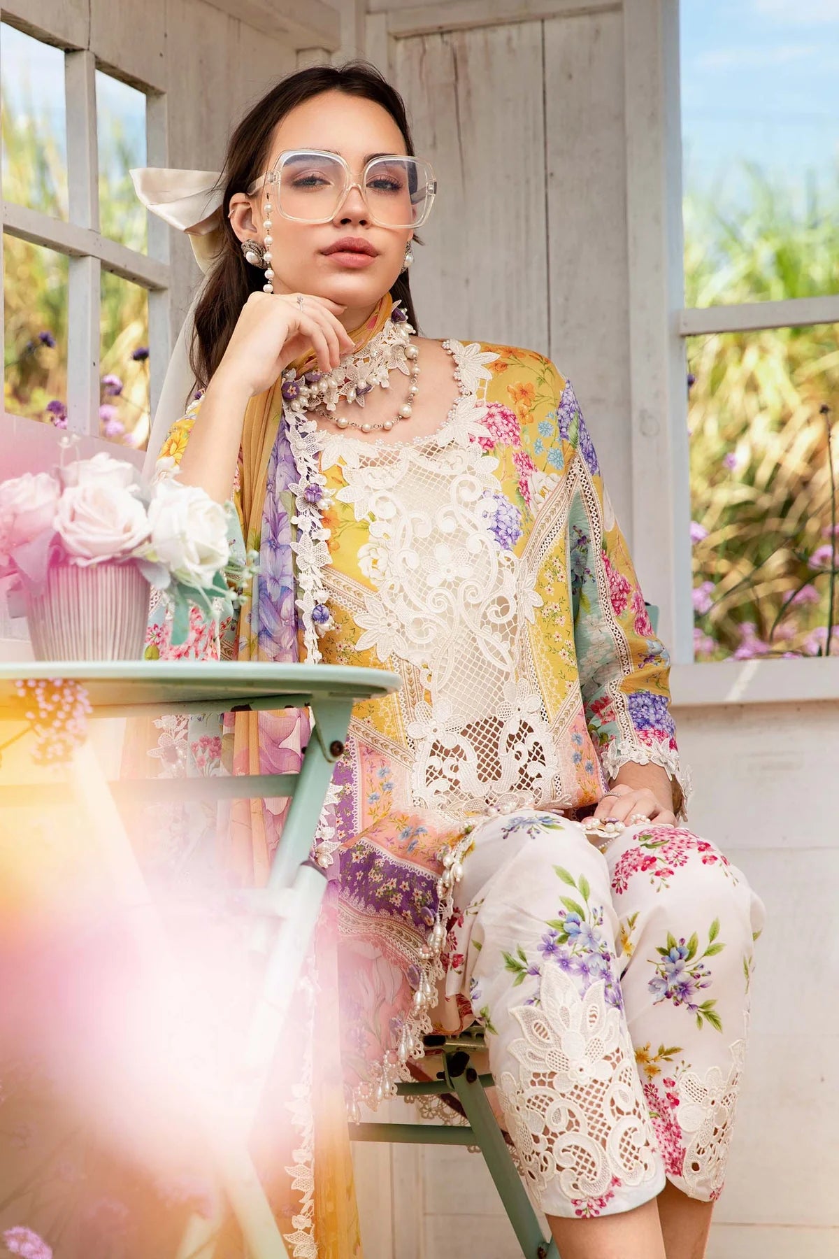 MPT-2509-A | Maria B | Mprints Lawn 2025