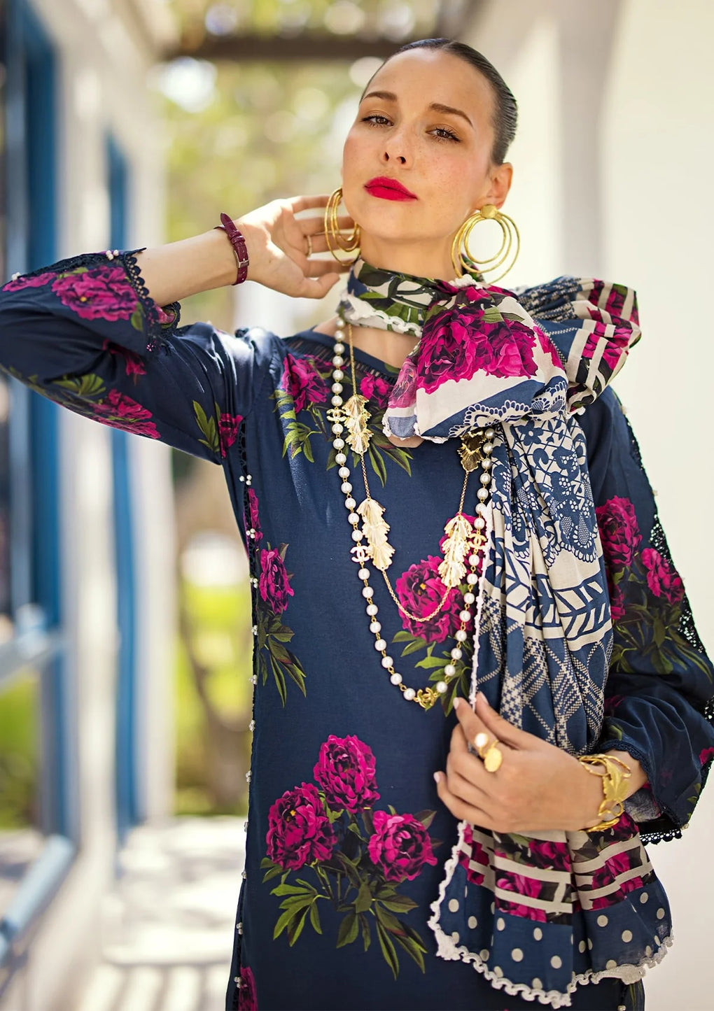 EOP-03B PATTAYA POISE | Elaf | Prints Lawn Collection 2024