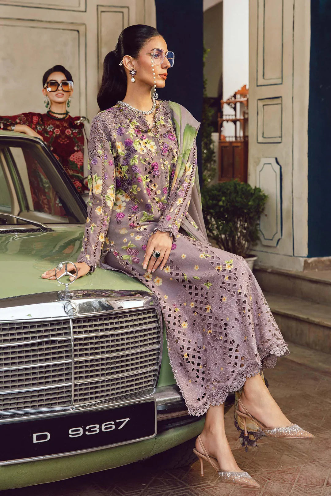Maria B Mprints Rani Mahal Fall | Design # 6B Unstitched | Collection 2025