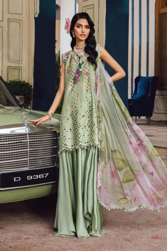 Maria B Mprints Rani Mahal Fall | Design # 6A Unstitched | Collection 2025