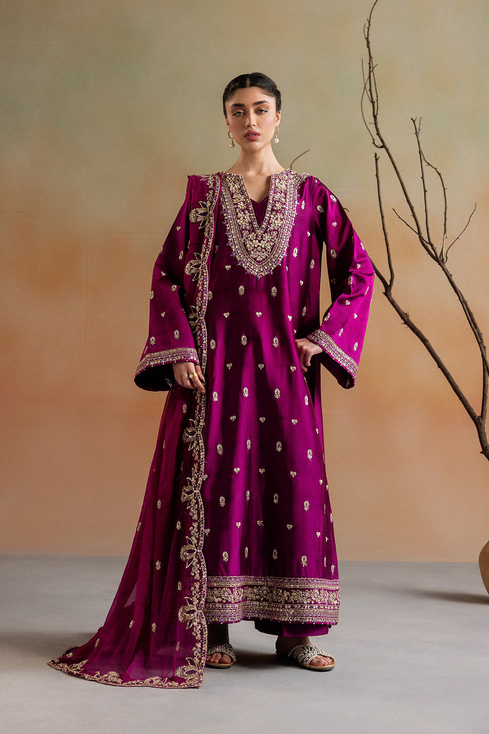 FAYE | Emaan Adeel | Elara Sheesha Silk Collection 2026