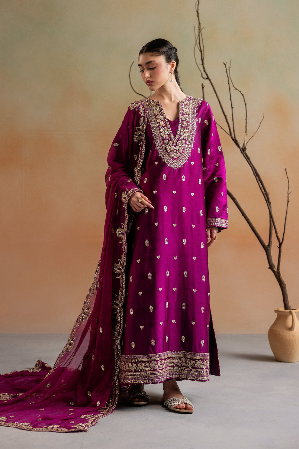FAYE | Emaan Adeel | Elara Sheesha Silk Collection 2026