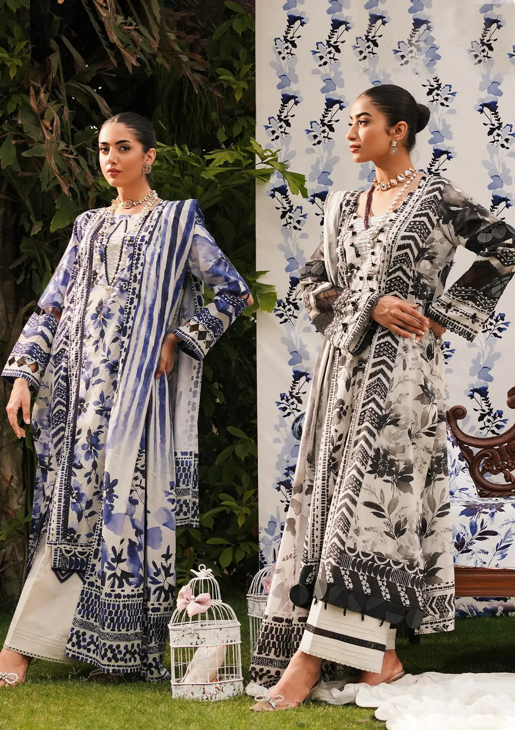 EEP-07A - Shadow Sisters | Elaf Premium | Printed Collection 2024