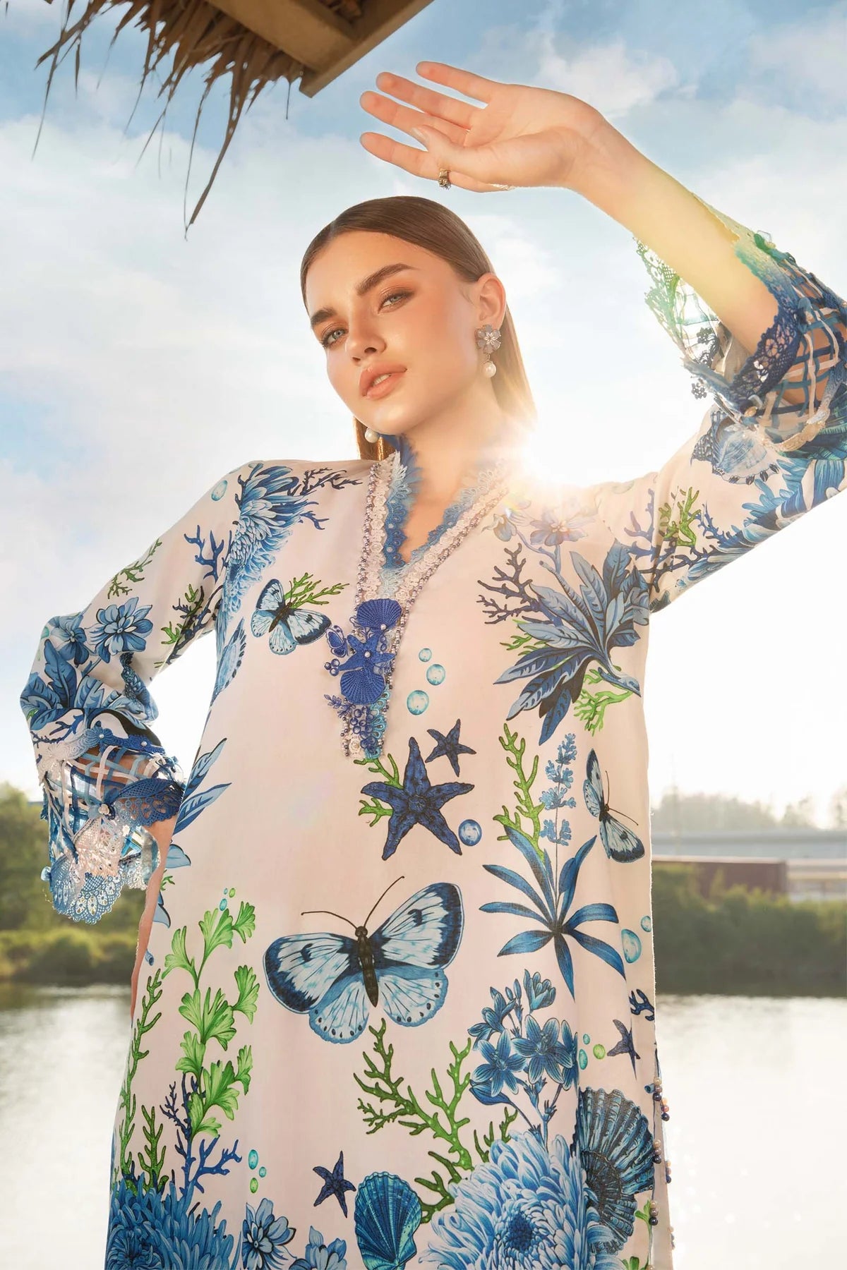 MPT-2510-B | Maria B | Mprints Lawn 2025