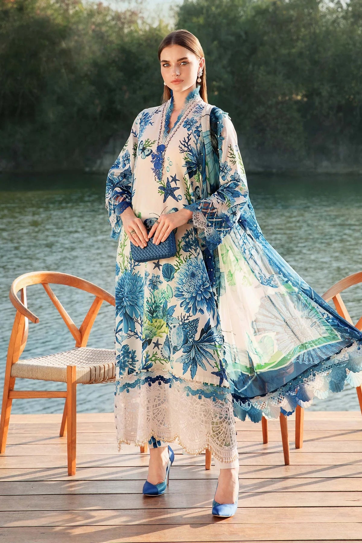 MPT-2510-B | Maria B | Mprints Lawn 2025