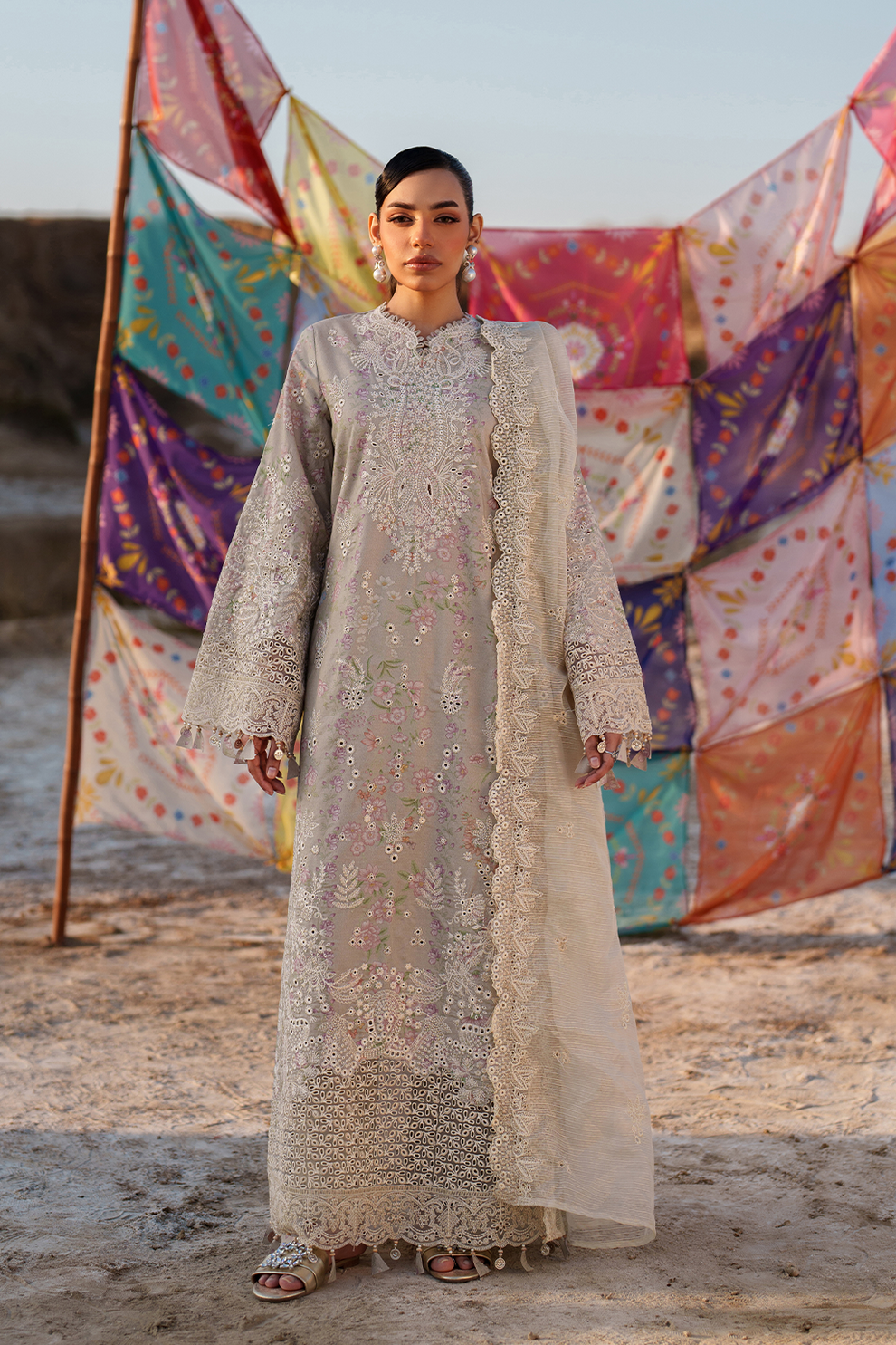 MEHVES |  Emaan Adeel | Sunlit Groove Luxury Lawn Unstitched Collection 2026