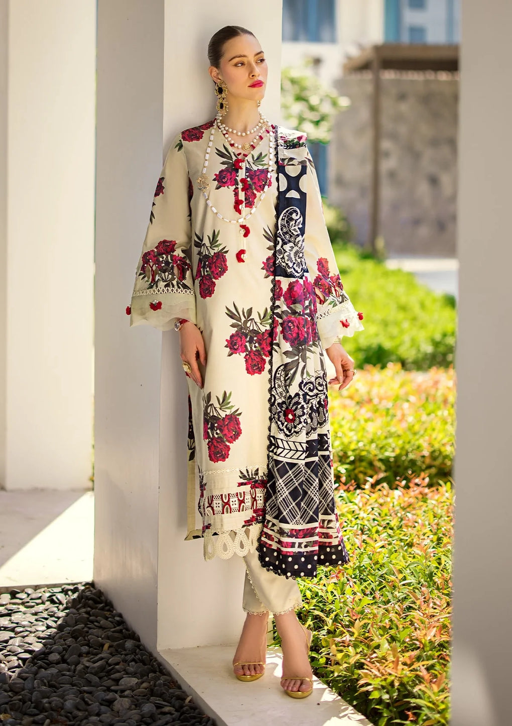 EOP-03A SWAN | Elaf | Prints Lawn Collection 2024