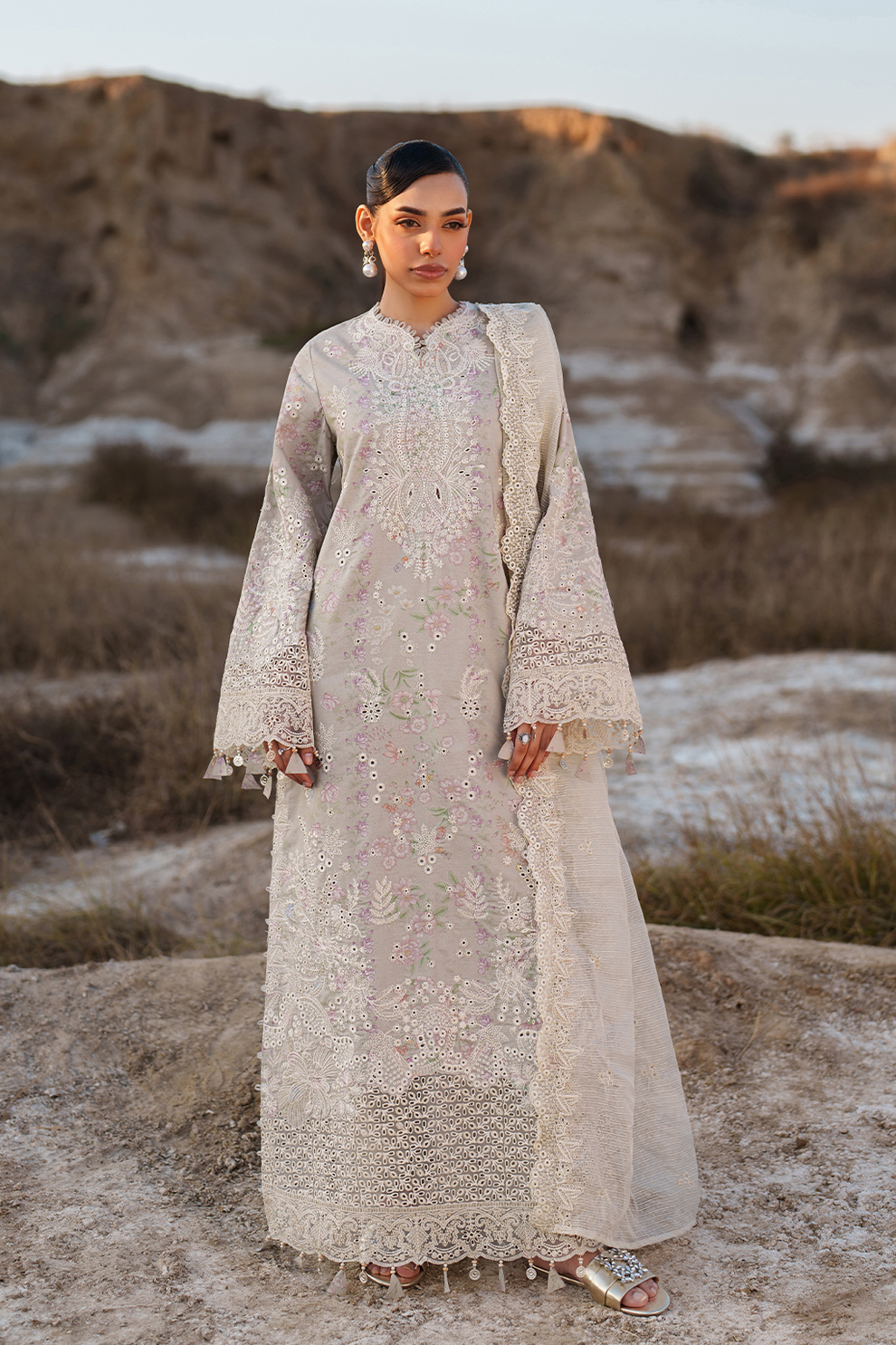 MEHVES |  Emaan Adeel | Sunlit Groove Luxury Lawn Unstitched Collection 2026