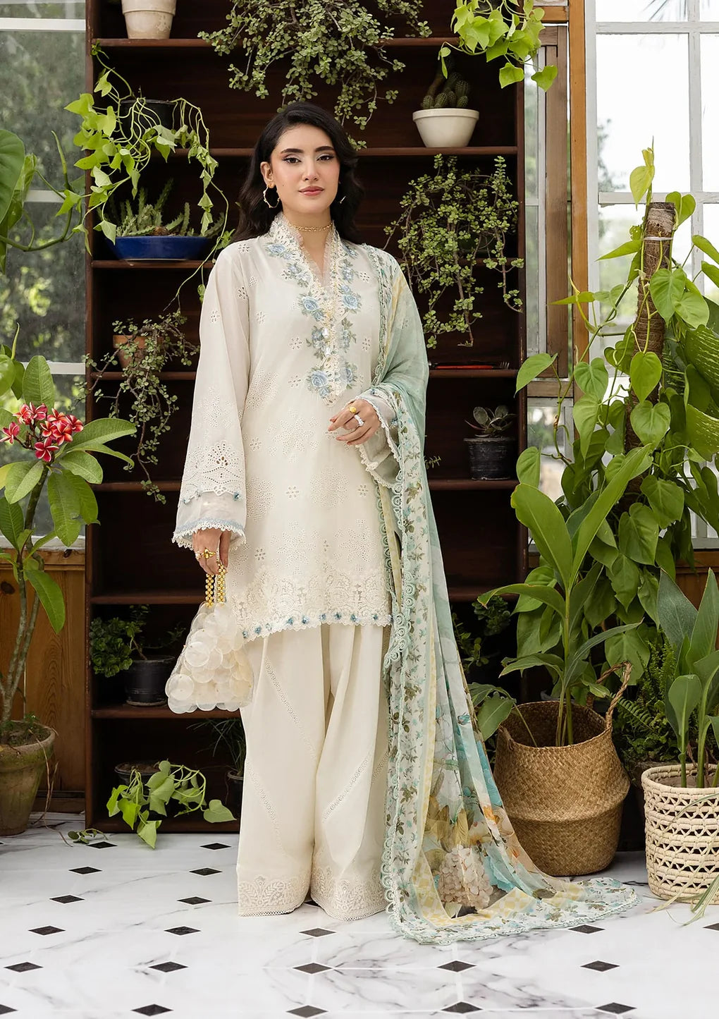 EEC-1B PEARLISTA | Elaf | E Craft Chikankari Collection 2025
