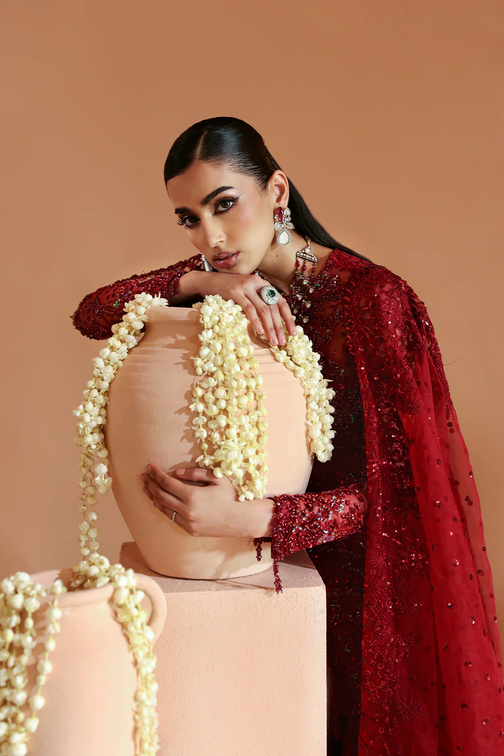 Emaan Adeel Celestique Wedding Formals | Design Scarlet  | Unstitched Collection 2025
