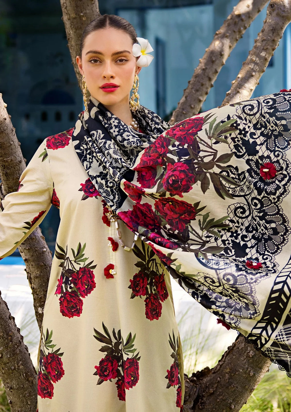 EOP-03A SWAN | Elaf | Prints Lawn Collection 2024