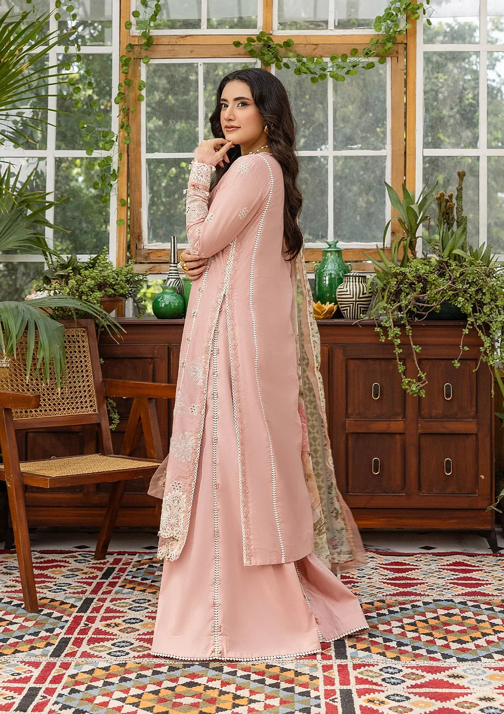 EEC-1A FOREVER BLUSH | Elaf | E Craft Chikankari Collection 2025