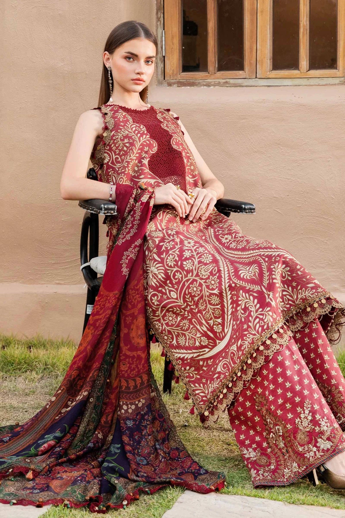 MPT-2512-A | Maria B | Mprints Lawn 2025