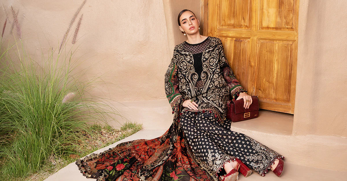 MPT-2512-B | Maria B | Mprints Lawn 2025
