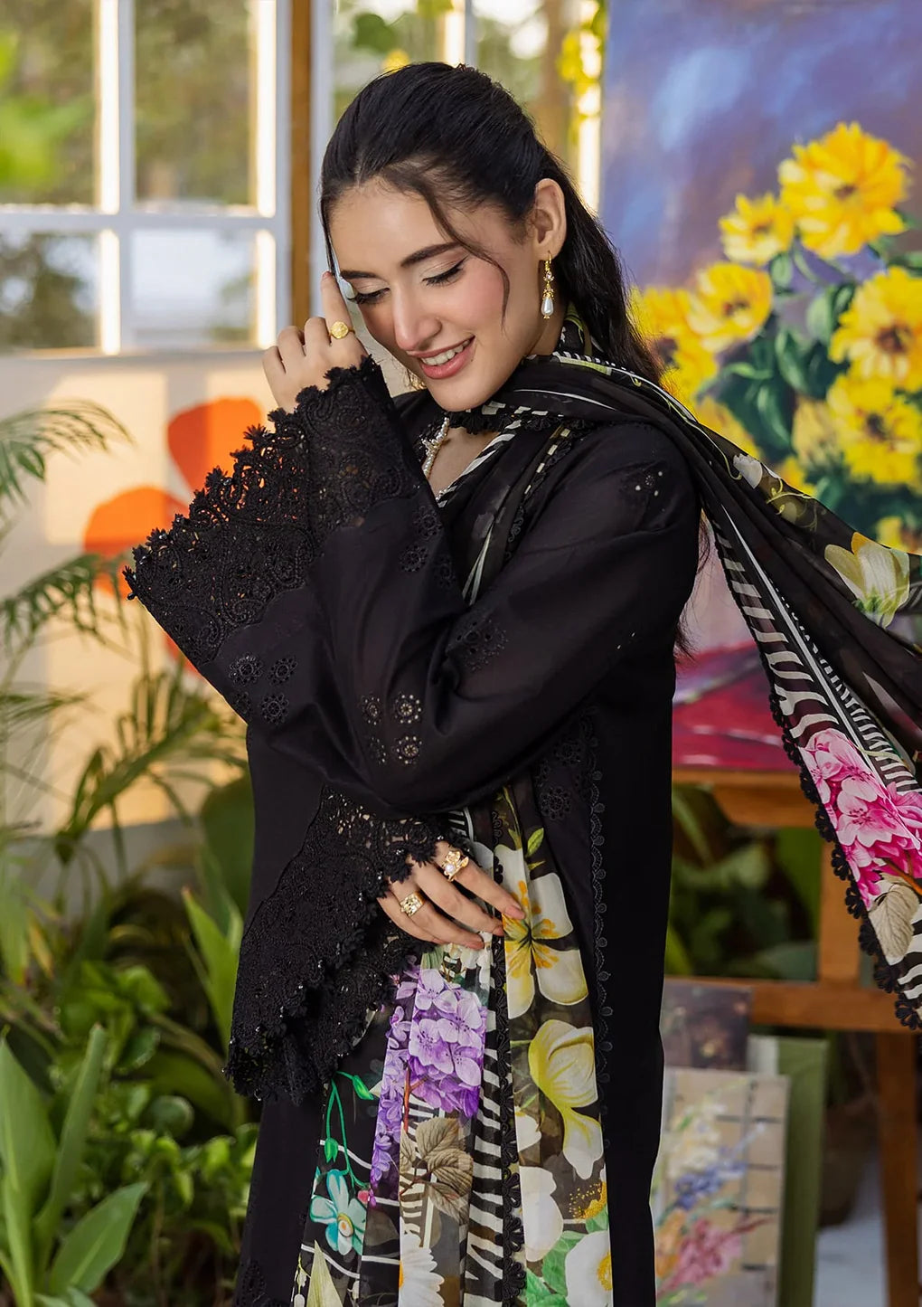 EEC-2A QUEEN OF DUSK | Elaf | E Craft Chikankari Collection 2025